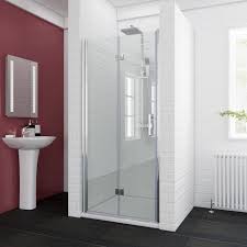 Elegant 800mm Bifold Shower Door Glass