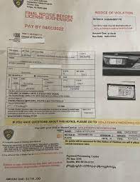 red light camera ticket scam