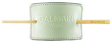 balmain paris hair couture pastel green