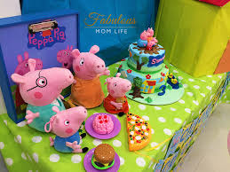 peppa pig birthday party decor and