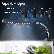 24 Led 48 Led Highlighting Aquarium Light Fish Turtle Tank Light Clip Lamp Uk Wish