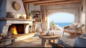 Image Ultrarealistic Fireplace Design