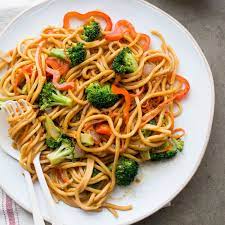 Chinese Vegetable Chow Mein Recipe gambar png
