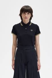G12 - Black / Champagne / Champagne | The Fred Perry Shirt | Women's Short  & Long Sleeve Shirts | Fred Perry US
