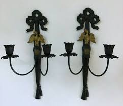 Vintage Pair American Eagle Wall Sconce