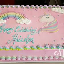 The picture is on a 6 x 4 tall cake, but we can customize to any size and color. Unicorn Sheet Cake Unicorn Birthday Cake Unicorn Birthday Party Cake Birthday Sheet Cakes