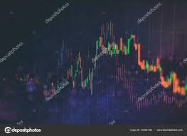 Technical Price Graph Indicator Red Green Candlestick Chart