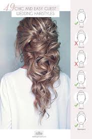 Sweep your hair to one shoulder so you can show off glamorous earrings or a sparkly hair accessory. Wedding Guest Hairstyles 42 The Most Beautiful Ideas Easy Wedding Guest Hairstyles Wedding Guest Hairstyles Hair Styles