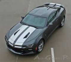 Details About 2016 2017 2018 Camaro Ss Rs Rally Vinyl Graphic Hood Decals 3m Racing Stripes