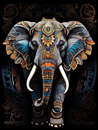 tribal spirit elephant vector