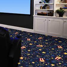 feature film navy pattern indoor carpet