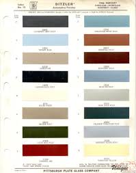 mercury paint chart color reference