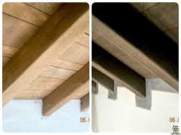 how to refinish wood ceiling