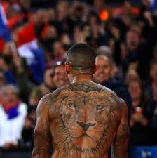 Tattoos cover tattoo back tattoo 3d tattoos lion tattoo memphis depay tattoo back tattoos black ink tattoos sketch tattoo design. Goal On Twitter Happy 26th Birthday To Lyon And Netherlands Star Memphis Depay The Best Tattoo In Football