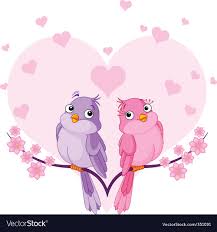 love birds royalty free vector image