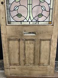 Large Solid Oak Front Door Stained