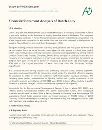 2015/2016 was another a year of continued achievement and success for the library service, with constant staff attended the annual nsw public libraries conference in sydney in november 2015. Financial Statement Analysis Of Dutch Lady Phdessay Com