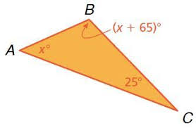 interior angles of the triangle