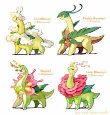 Meganium Crossbreeds By Too Much Green Pokemon Pokemon