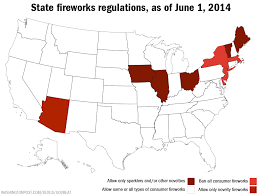 map fireworks laws in every state