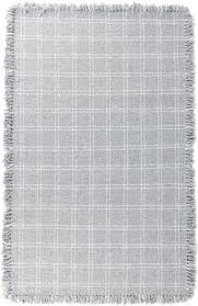 kosas home bradbury checd wool area rug finish pearl gray size 8 x 10