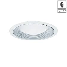 Halo E26 Series 6 In White Recessed Lighting Baffle With