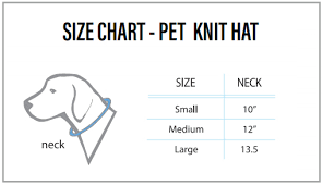 Dog Knit Hat Size Chart Jpg