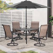 Outsunny 5 Piece Outdoor Patio Dining