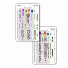 Order Of Blood Draw Vertical Badge Card Pack Of 5