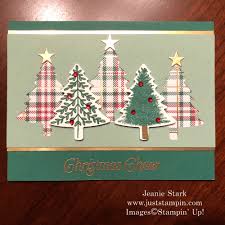 Merry christmas card stampin up christmas christmas scenes handmade christmas christmas diy christmas 2019 fall cards winter cards xmas stampin' up! P Is For Perfectly Plaid And Pine Tree Punch Just Stampin