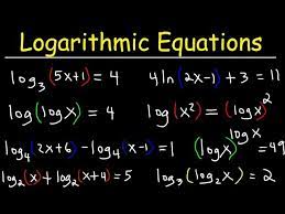 Solving Logarithmic Equations