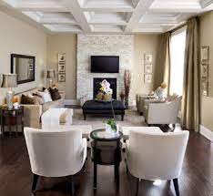 decorating rectangular living room with