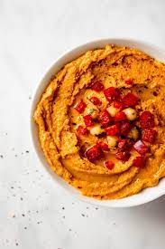 Oh So Easy Roasted Red Pepper Hummus Damn Spicy  gambar png