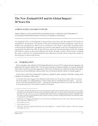 Is a tax on most products and services for domestic consumption at every level in the production process. Pdf The New Zealand Gst And Its Global Impact 30 Years On