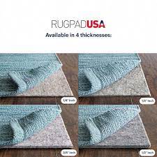 rubber non slip 1 4 in thick rug pad