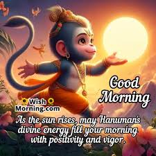 good morning hanuman images wish morning