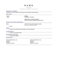 Free Blank Resume Templates For Microsoft Word Resume Examples