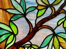 Circa 1900 Stained Glass Window With