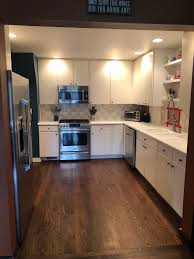 complete white kitchen stainless steel