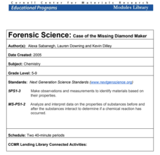 I was wondering if anyone knows of a website where i can get forensic science worksheets? Forensic Science Lesson Plans Worksheets Lesson Planet