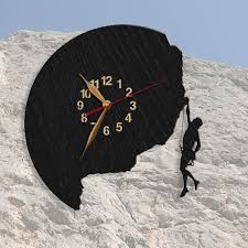 Wall Clock Climber Rock Climbing Gift