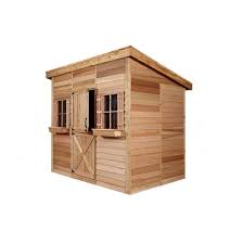 Wood Shed With Lean To Roof