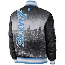 Bomber jackets are a classic that's always in style. Los Angeles Lakers Jacket Lakers Pullover Los Angeles Lakers Varsity Jackets Fleece Jacket Fanatics International