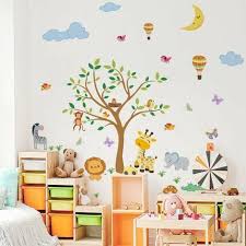 Decalmile Animal Wall Decals Forest