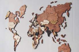 world map wall art designs to decorate
