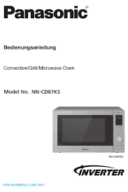 Use the keypad on your microwave to press the numbers that coincide with the amount of time you wish to cook your food for. Panasonic Nn Cd87ks Manual Pdf Download Manualslib