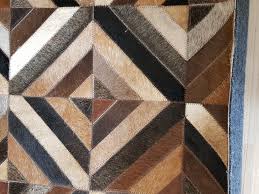 designer leather rug natural cowhide 5