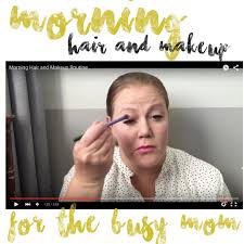 fast morning hair and makeup routine