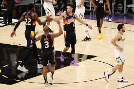Phoenix suns 'the valley' city edition uniforms reportedly leak Denver Nuggets 105 122 Phoenix Suns Chris Paul Enters Point God Mode To Stun Nikola Jokic And Co Here S How Twitter Reacted To Game 1 2021 Nba Playoffs Round 2