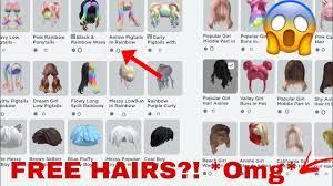 how to get free hairs on roblox mobile